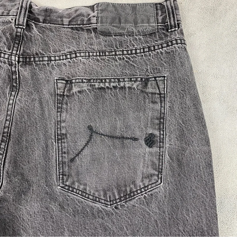 Vintage Y2K Rocawear Acid Wash Oversized Baggy Jeans 42x32 Streetwear, Grunge